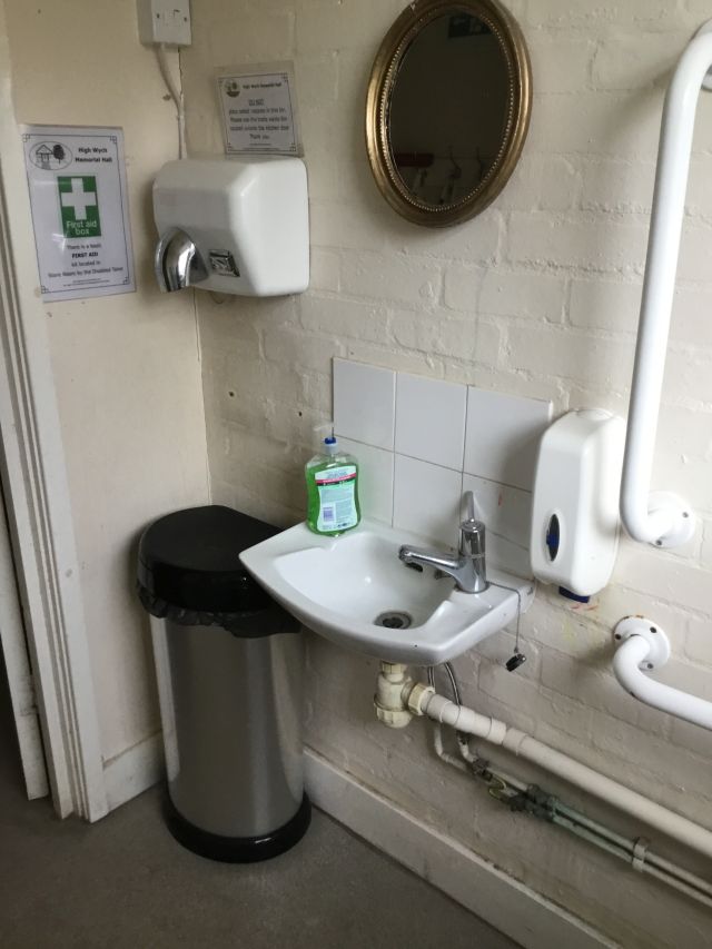 Disabled toilet before renovation.